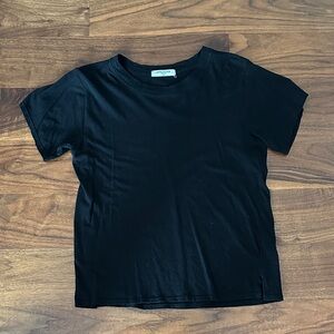 Women’s Black Crewneck Tee - Perfect White Tee